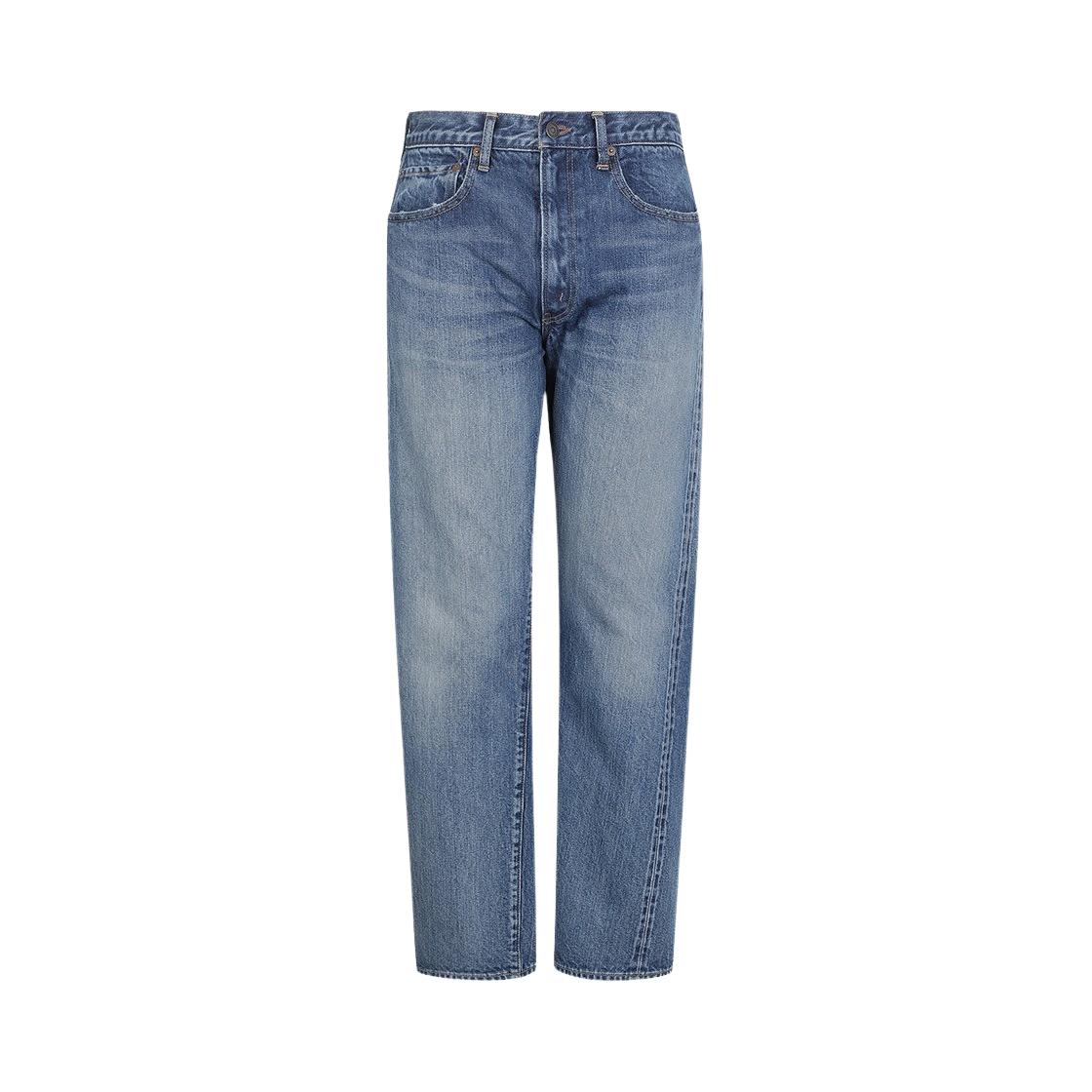 KM4BPADCI16BL Ciota Tapered 5 Pocket Pants Medium Dark Blue Damage