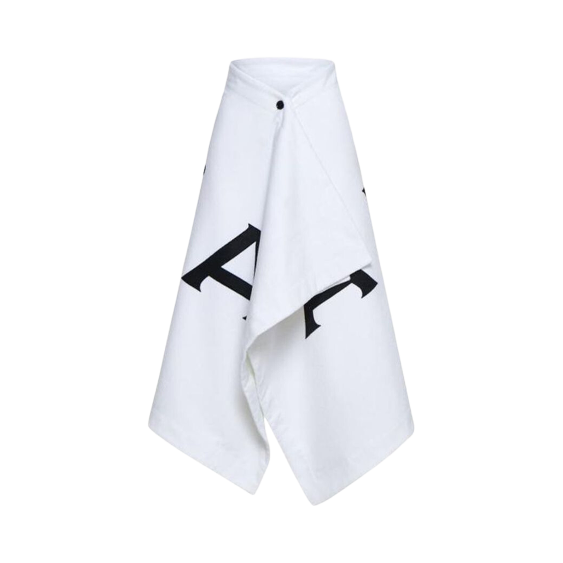 AA9J05566T661-000 (W) Alaia Cotton Terry Towel Skirt White