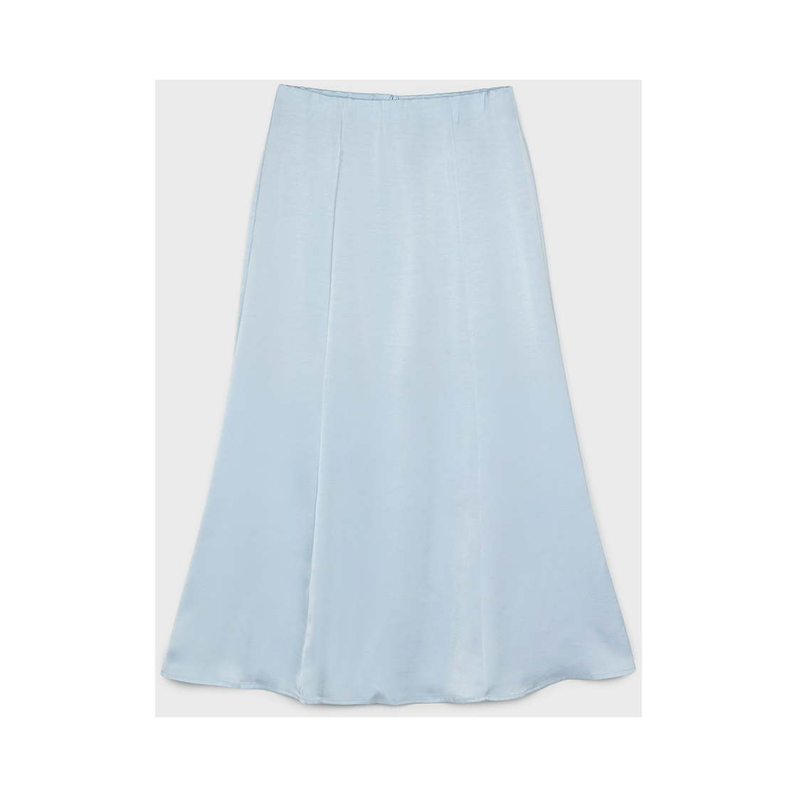 P0000BAF Greenbutter Silky banding Skirt Light Blue