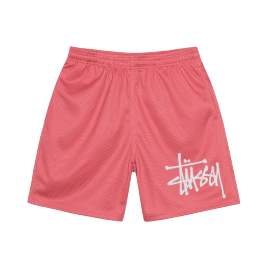 Stussy Big Basic Mesh Shorts Rose