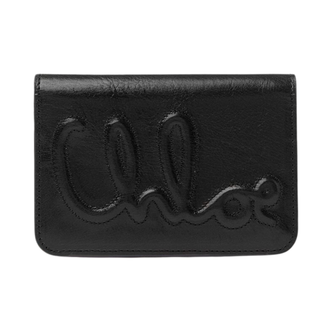 끌로에 C 샤이니 카프스킨 월렛 블랙(Chloe C Shiny Calfskin Wallet Black)