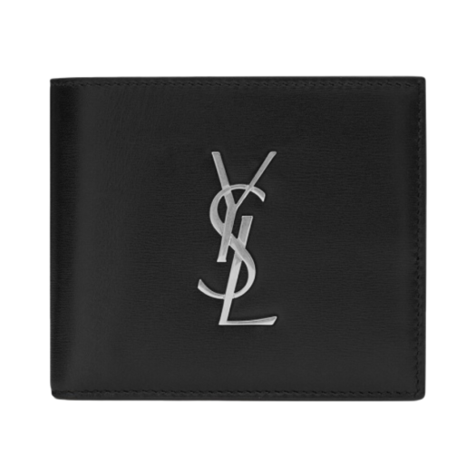 Saint Laurent East/West Wallet in Smooth Leather Black