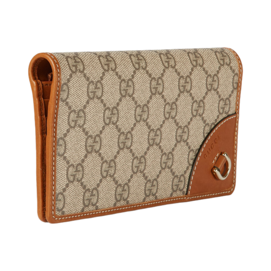 구찌 GG 엠블럼 컨티넨탈 지갑 베이지 다크 브라운(Gucci GG Emblem Continental Wallet Beige Dark Brown) - 2