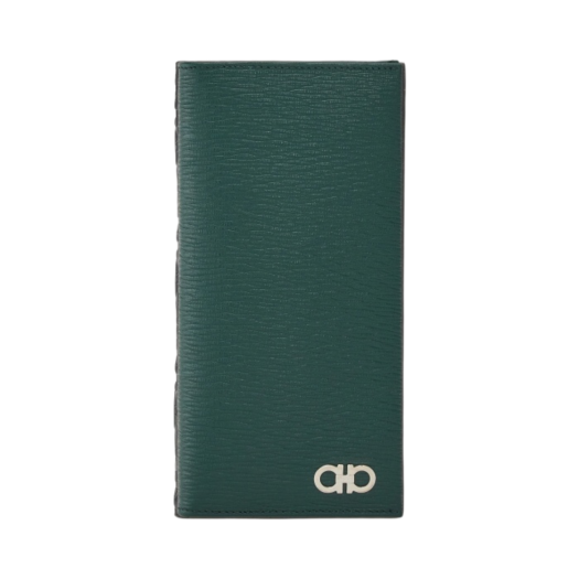 Ferragamo Gancini Organizer Wallet Holly Black