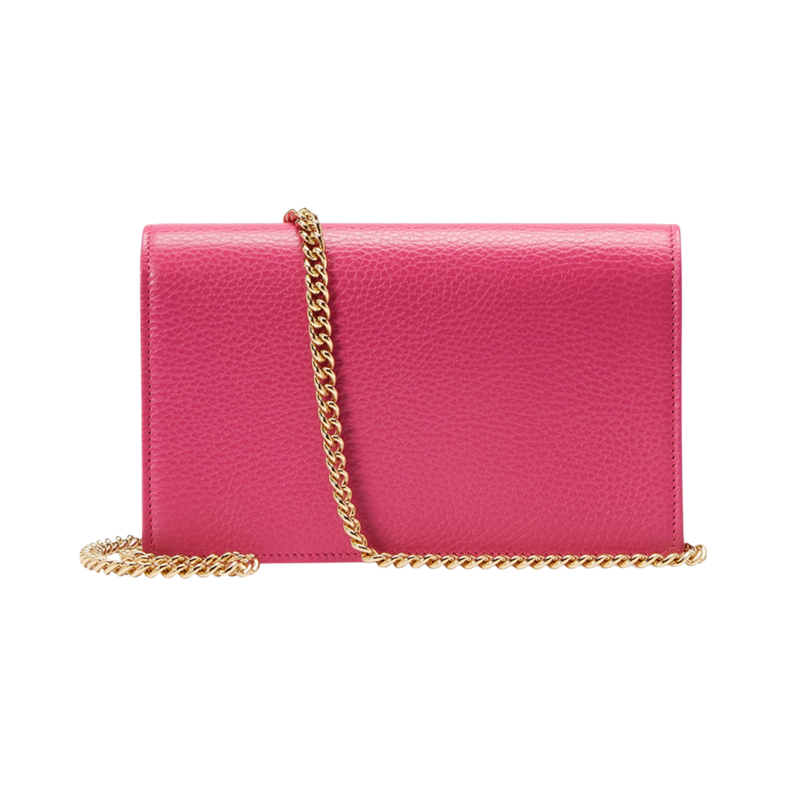 구찌 GG 마몽 체인 지갑 푸시아 레더(Gucci GG Marmont Chain Wallet Fuchsia Leather) - 3