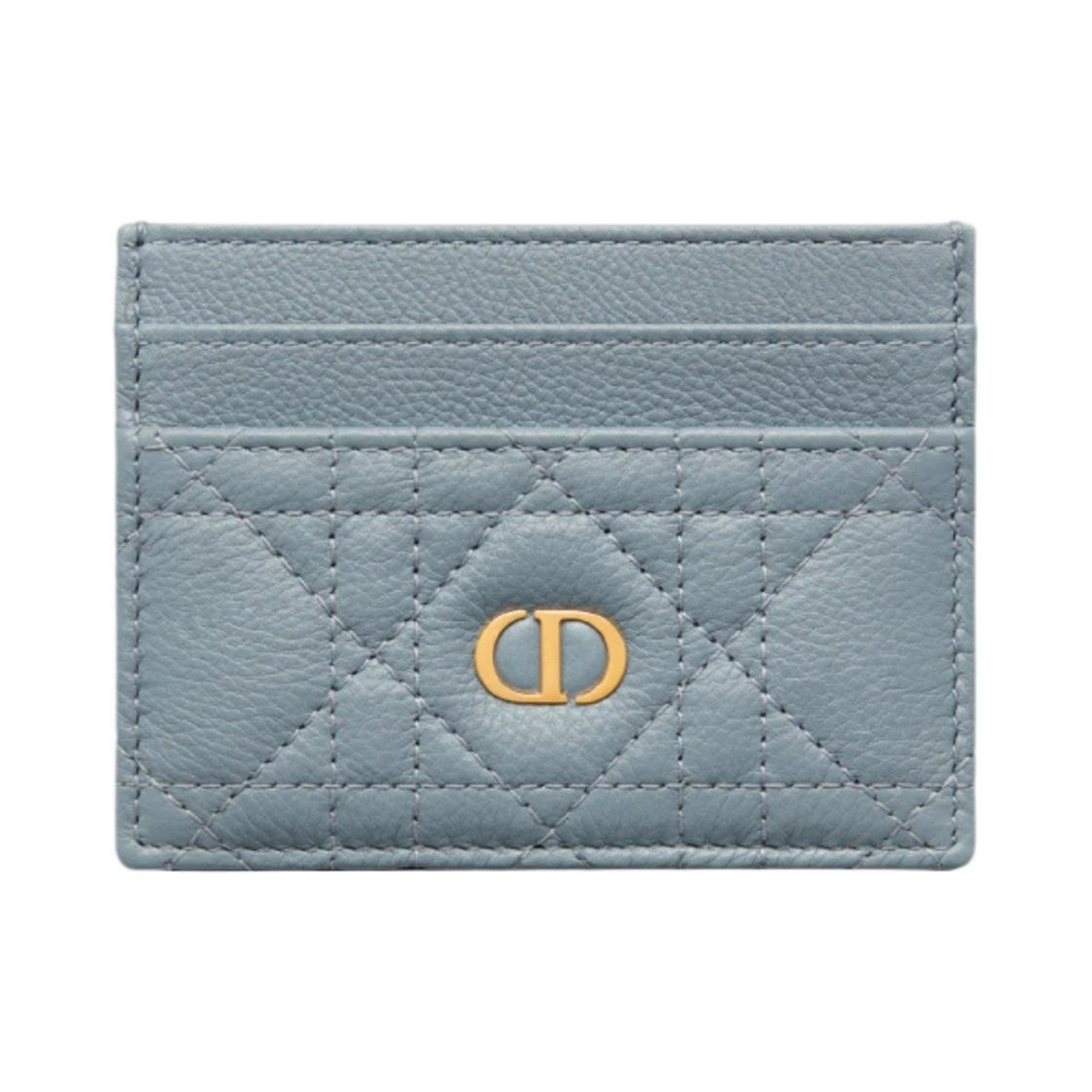 디올 카로 5 슬롯 카드 홀더 서플 까나쥬 카프스킨 클라우드 블루(Dior Caro Five Slot Card Holder Supple Cannage Calfskin Cloud Blue)
