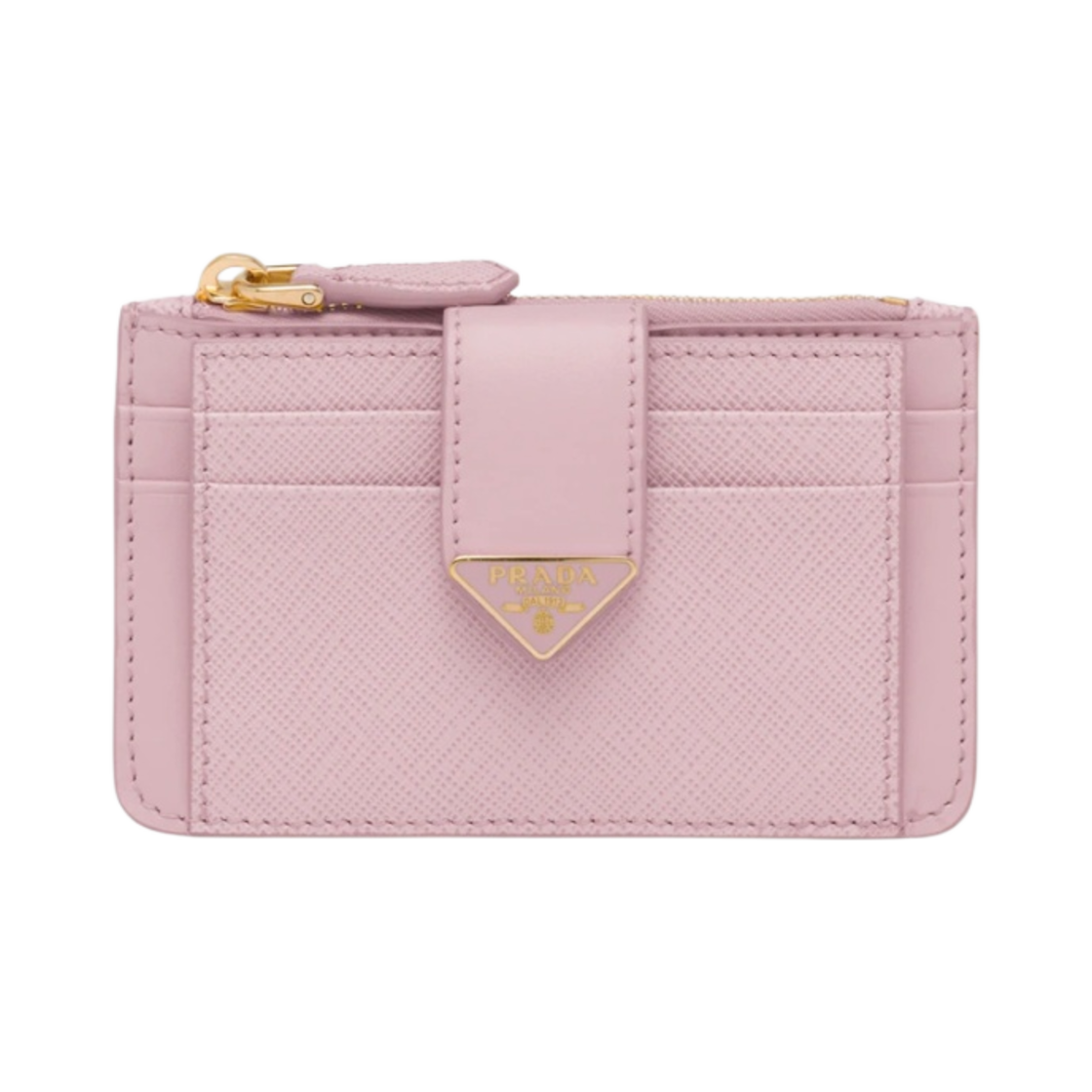프라다 사피아노 레더 카드 홀더 알라바스터 핑크(Prada Saffiano Leather Card Holder Alabaster Pink) - 1