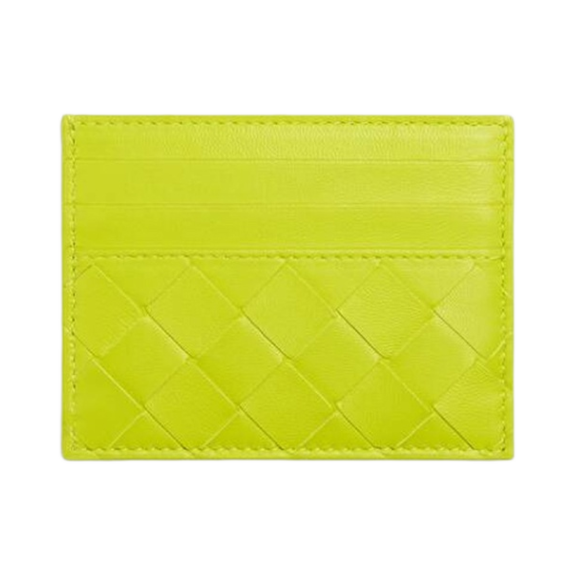 635042VCPP37302 Bottega Veneta Credit Card Case Acid Kiwi