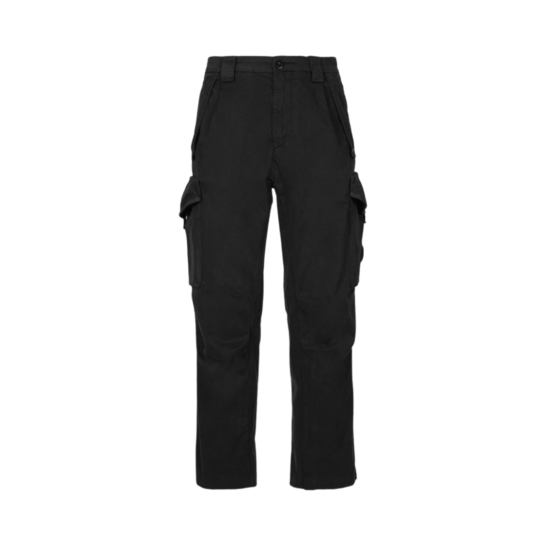 C.P. 컴퍼니 스트레치 사틴 루즈핏 팬츠 블랙 - 22FW