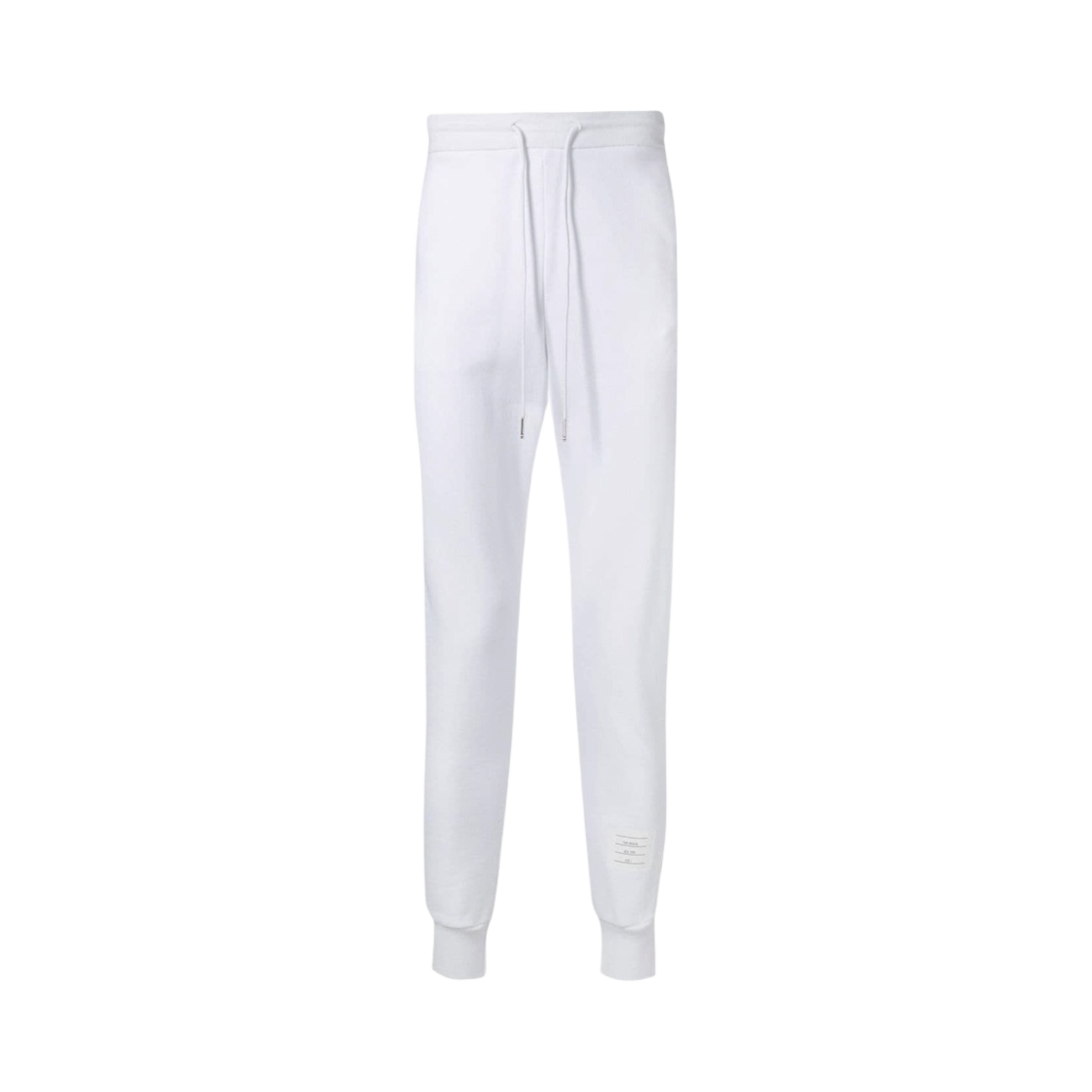 톰브라운 클래식 코튼 루프백 저지 스트라이프 트랙 트라우저 화이트(Thom Browne Classic Cotton Loopback Jersey Stripe Track Trousers White) - 1