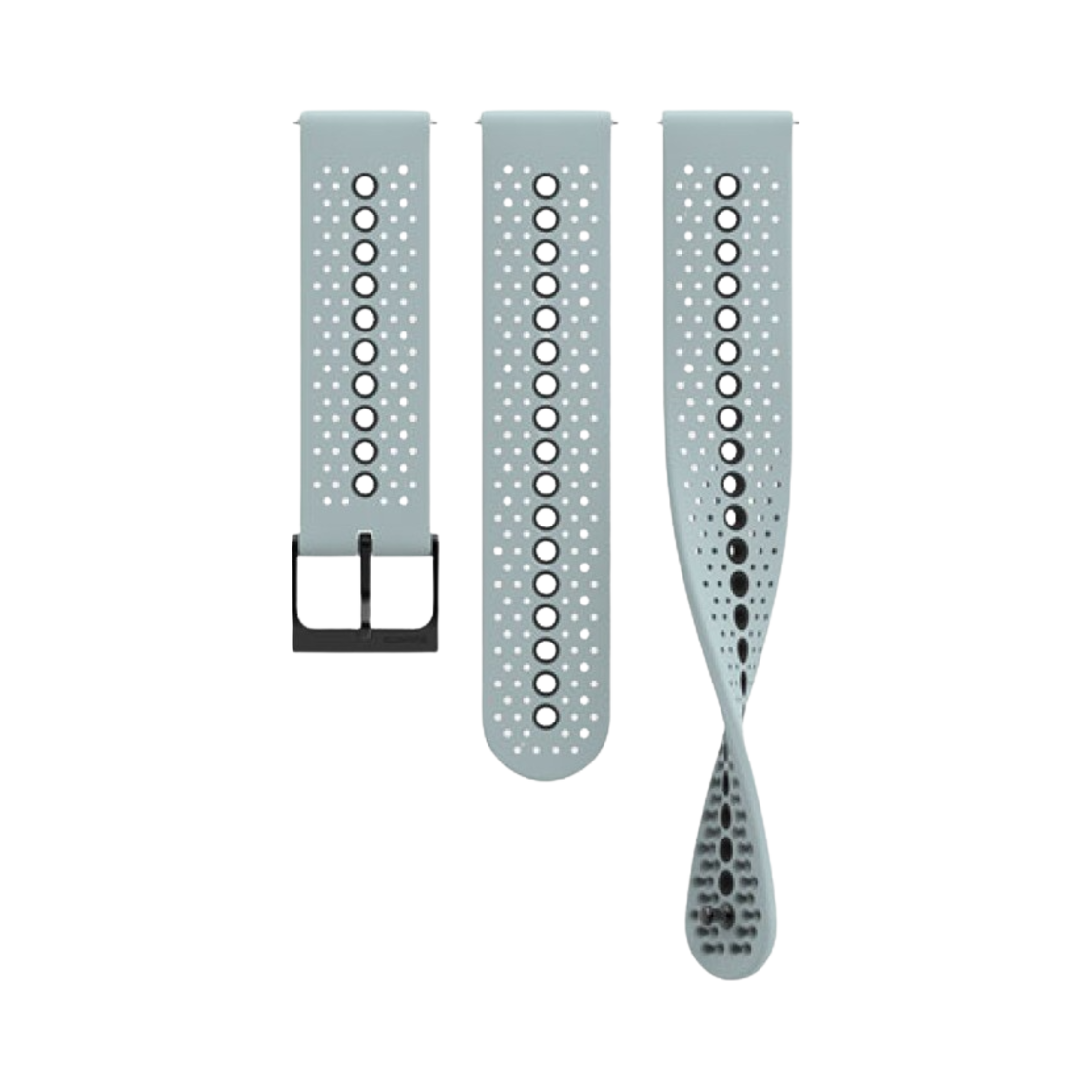 SS050695000 Suunto 22mm Athletic 1 Silicone Strap S & M Ice Black Blue