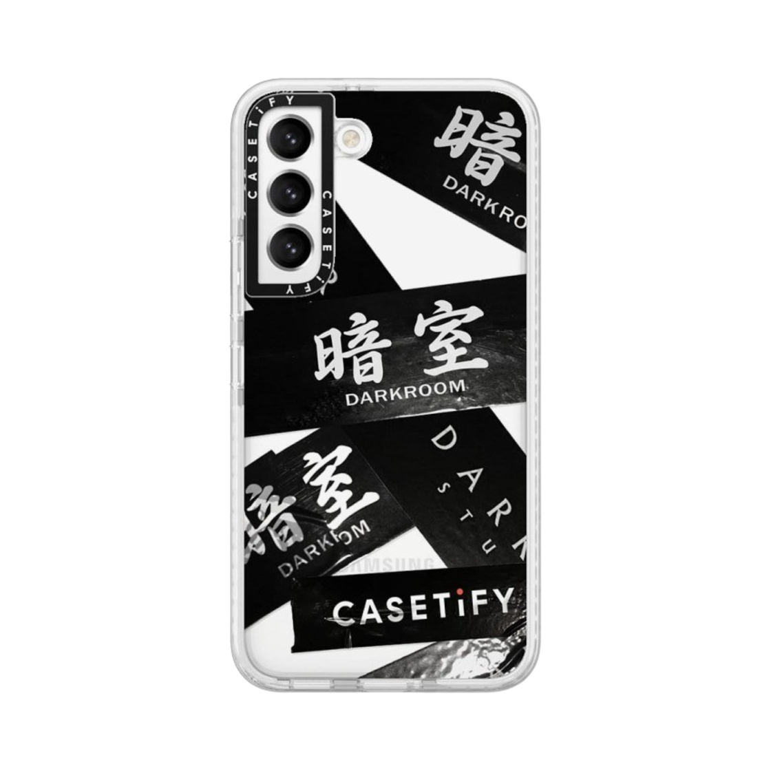 케이스티파이 x 다크룸 스튜디오 테이프 임팩트 갤럭시 케이스 클리어 프로스트 화이트(Casetify x Darkr8m Studio Tape Impact Galaxy Case Clear Frost White) - 5