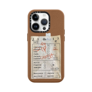 Casetify x Camel Coffee iPhone Order Paper Magsafe Leather Case Latte
