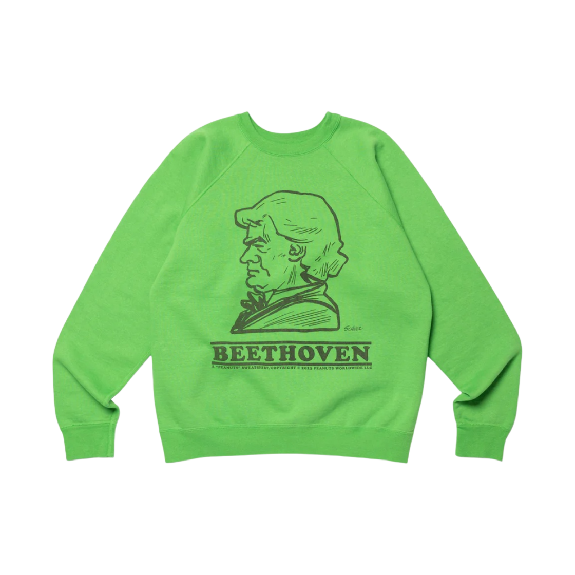 휴먼 메이드 피너츠 스웨트셔츠 #3 그린(Human Made Peanuts Sweatshirt #3 Green) - 1