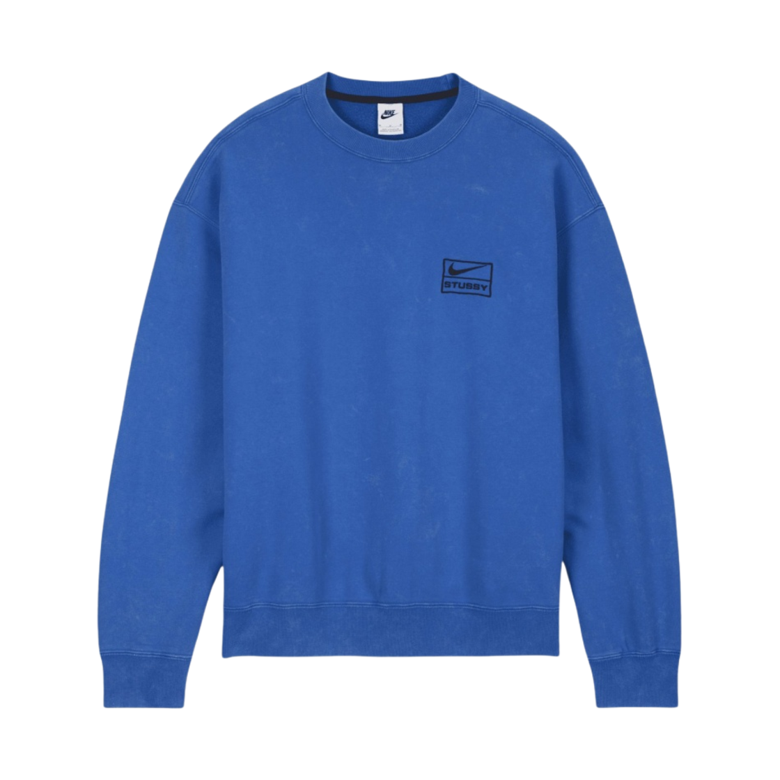 ★関税/送料込★Nike x Stussy NRG Acid Washed Crewneck★ 나이키 x 스투시 NRG 에시드 워시드 크루넥 게임 로얄 (DR4426
