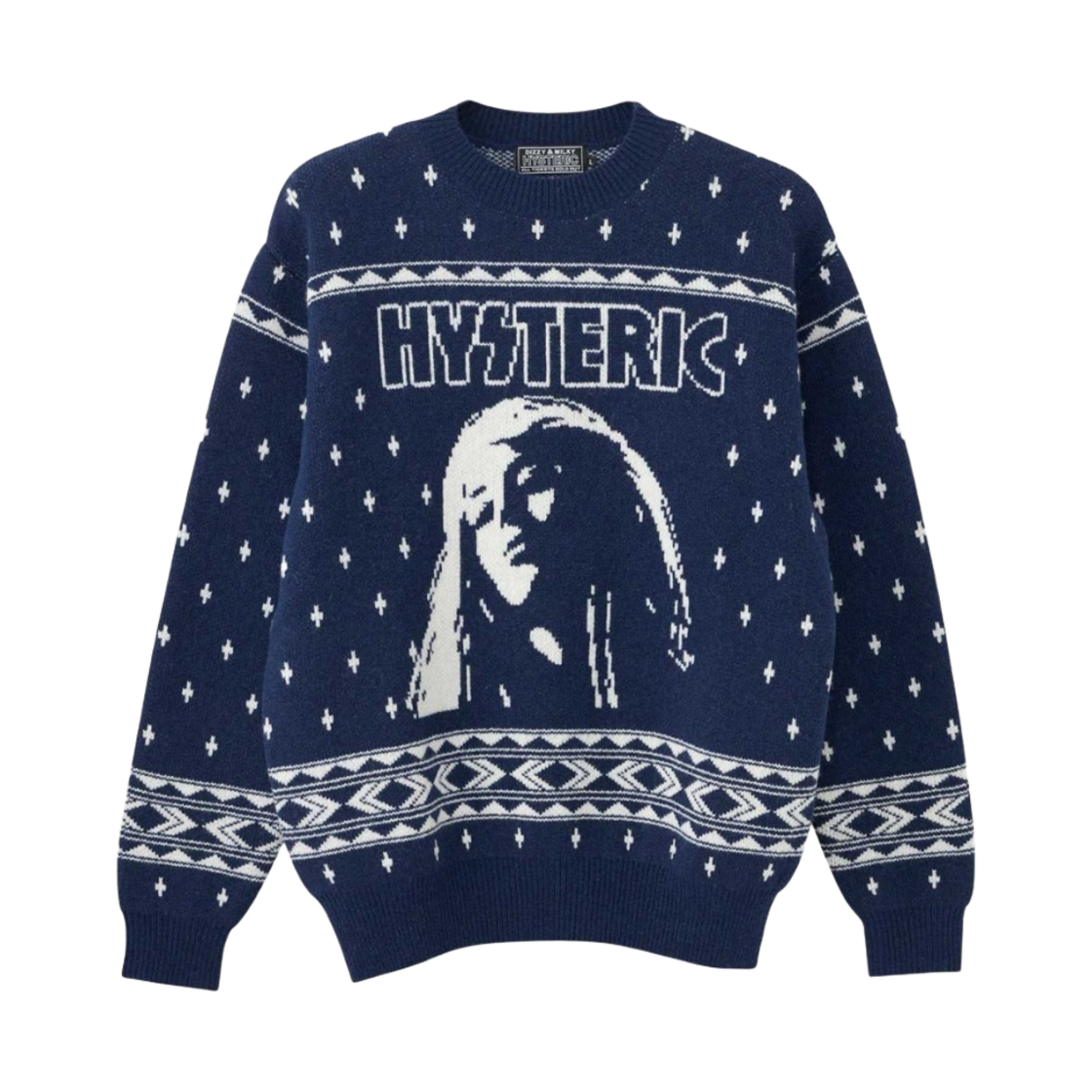 HYSTERIC GLAMOUR DISCO SUCKS クラッシュセーター HYSTERIC GLAMOUR（ヒステリックグラマー）の「DISCO SUCKS