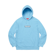 Supreme Bandana Box Logo Hooded Sweatshirt Light Blue - 19FW