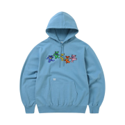 Thisisneverthat x Grateful Dead Dancing Bears Hoodie Sky Blue