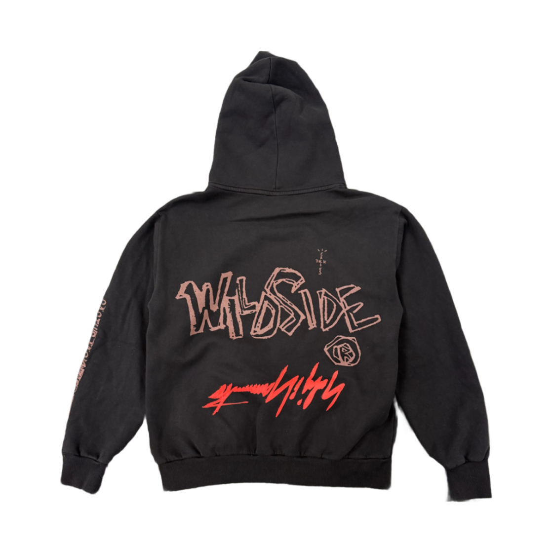 트래비스 스캇 캑터스 잭 x 요지 야마모토 와일드사이드 후드 블랙(Travis Scott Cactus Jack x Yohji Yamamoto Wildside Hoodie Black)