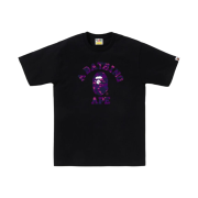 BAPE Color Camo College T-Shirt Black Purple