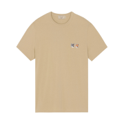Maison Kitsune Double Fox Head Patch Classic T-Shirt Beige