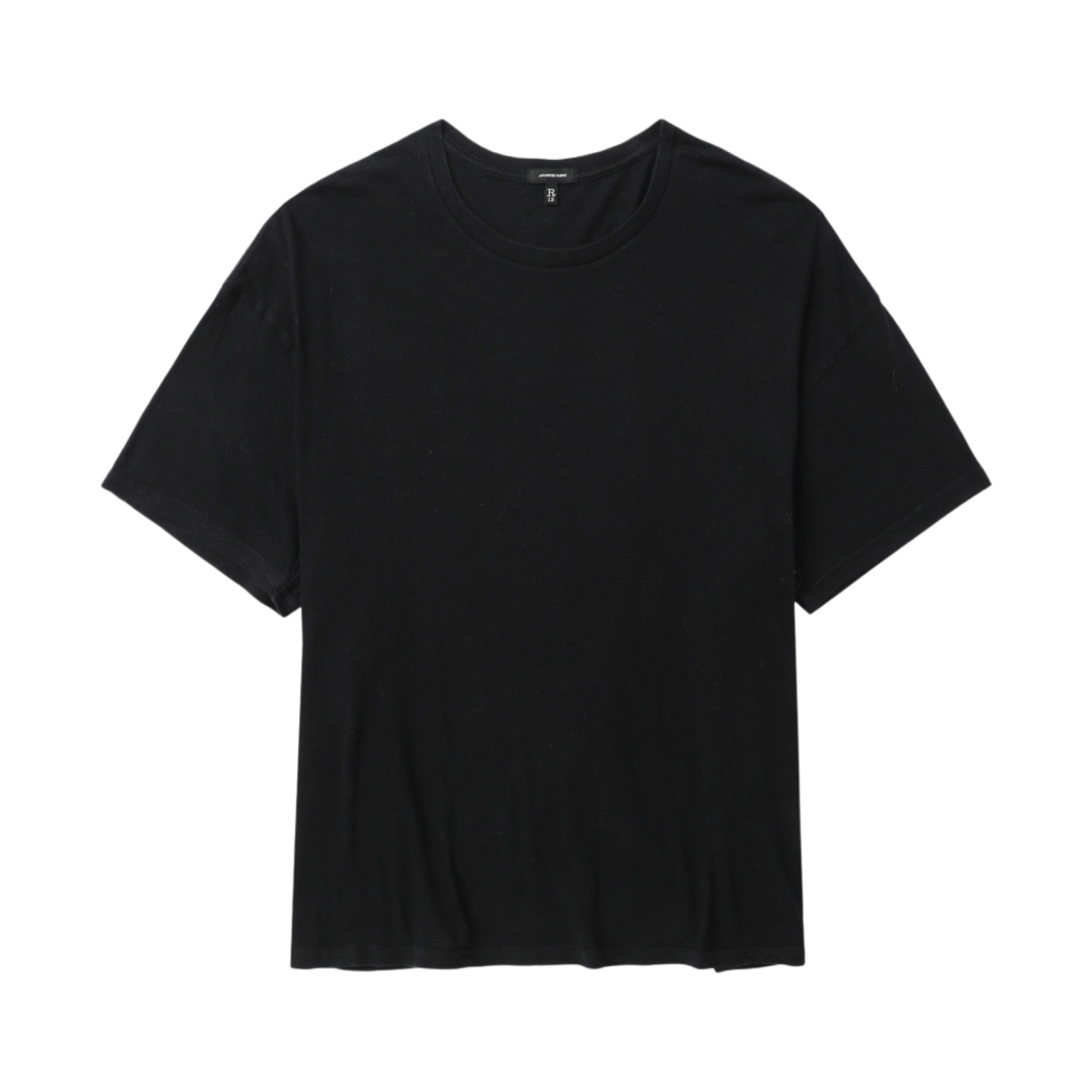(W) R13 릴렉스드 캐시미어 티셔츠 블랙((W) R13 Relaxed Cashmere T-Shirt Black)