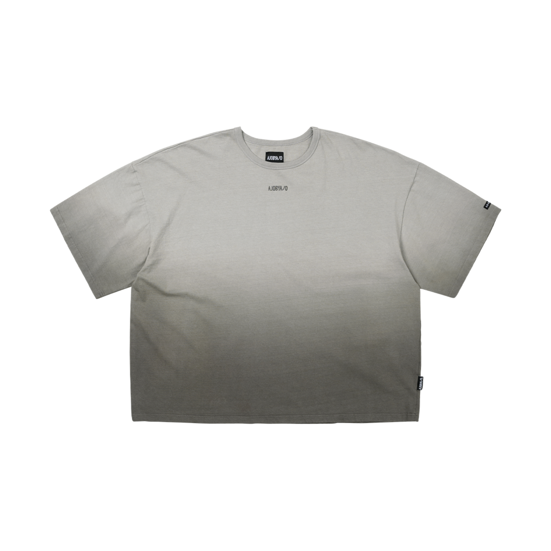 AJ252TE009CH AJOBYAJO Gradation Washed T-Shirt Charcoal