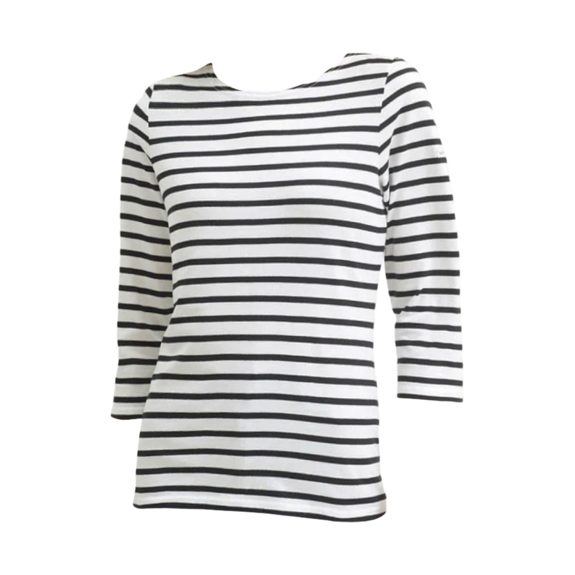 (W) 세인트 제임스 갈라티 2 스트라이프 세일러 3/4 슬리브 티셔츠 네이지 느와르