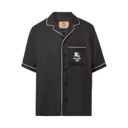 Supreme x Burberry Silk S/S Pajama Shirt Black - 22SS