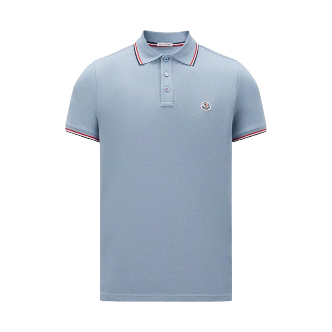 몽클레르 로고 폴로 셔츠 라이트 블루 - 23SS(Moncler Logo Polo Shirt Light Blue - 23SS) - 1