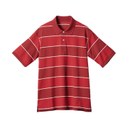 Uniqlo x JW Anderson Dry Pique Stripe Polo Shirt Wide Red
