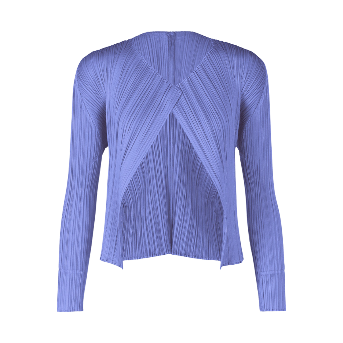 (W) 플리츠 플리즈 이세이 미야케 MC 마치 가디건 스틸 블루((W) Pleats Please Issey Miyake MC March Cardigan Steel Blue) - 1