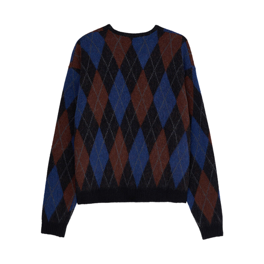 토니웩 아가일 모헤어 니트 가디건 블랙(Tonywack Argyle Mohair Knit Cardigan Black) - 2
