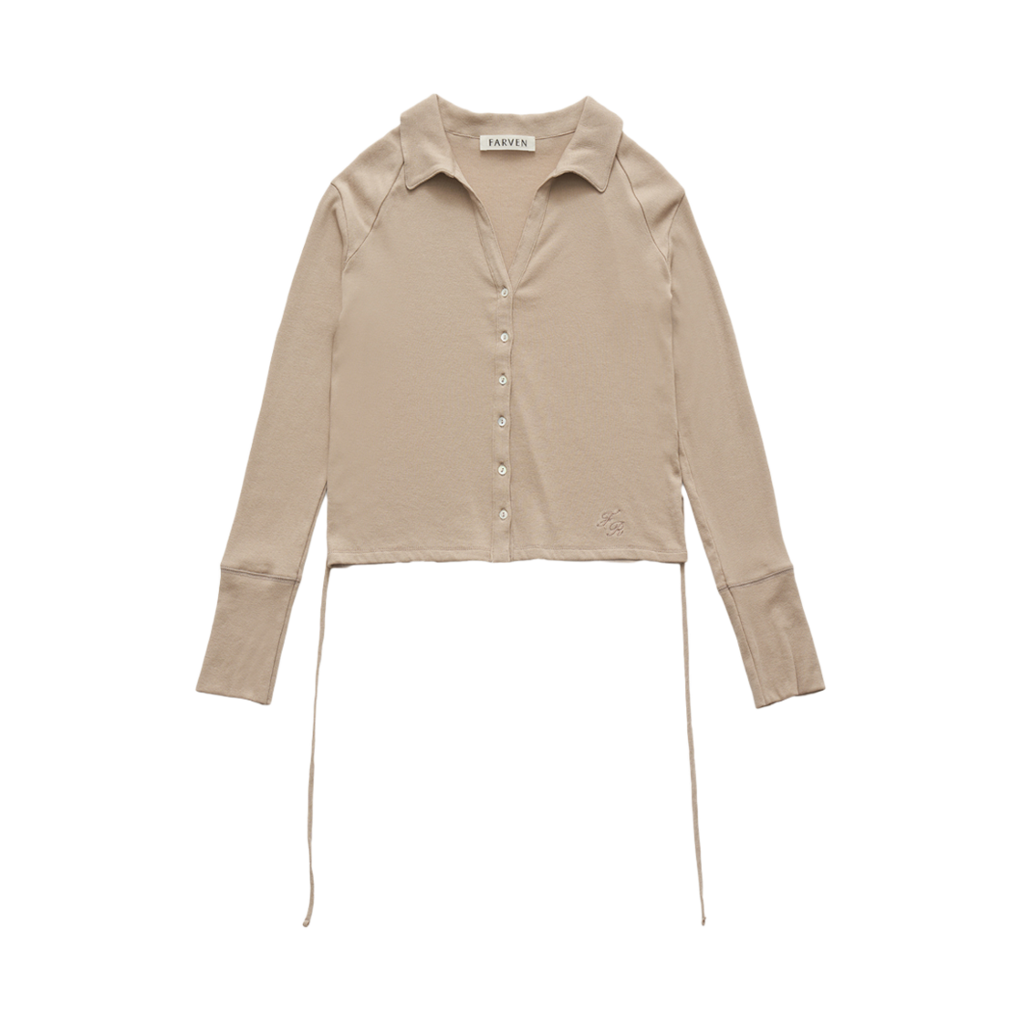 파르벵 켈리 버튼 가디건 베이지