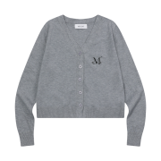 MUCENT Nia Soft V-neck Cardigan Gray