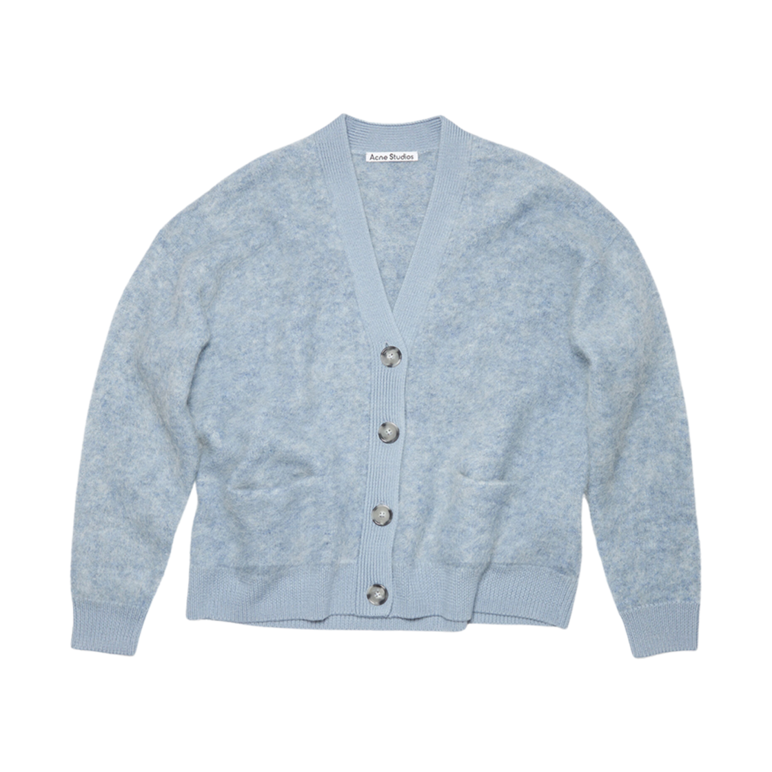 (W) 아크네 스튜디오 울 모헤어 가디건 데님 블루