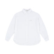 LAZYZ Loose Fit Classic Check Shirt White