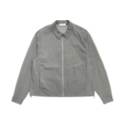 Amomento Sheer Zip Up Shirts Grey