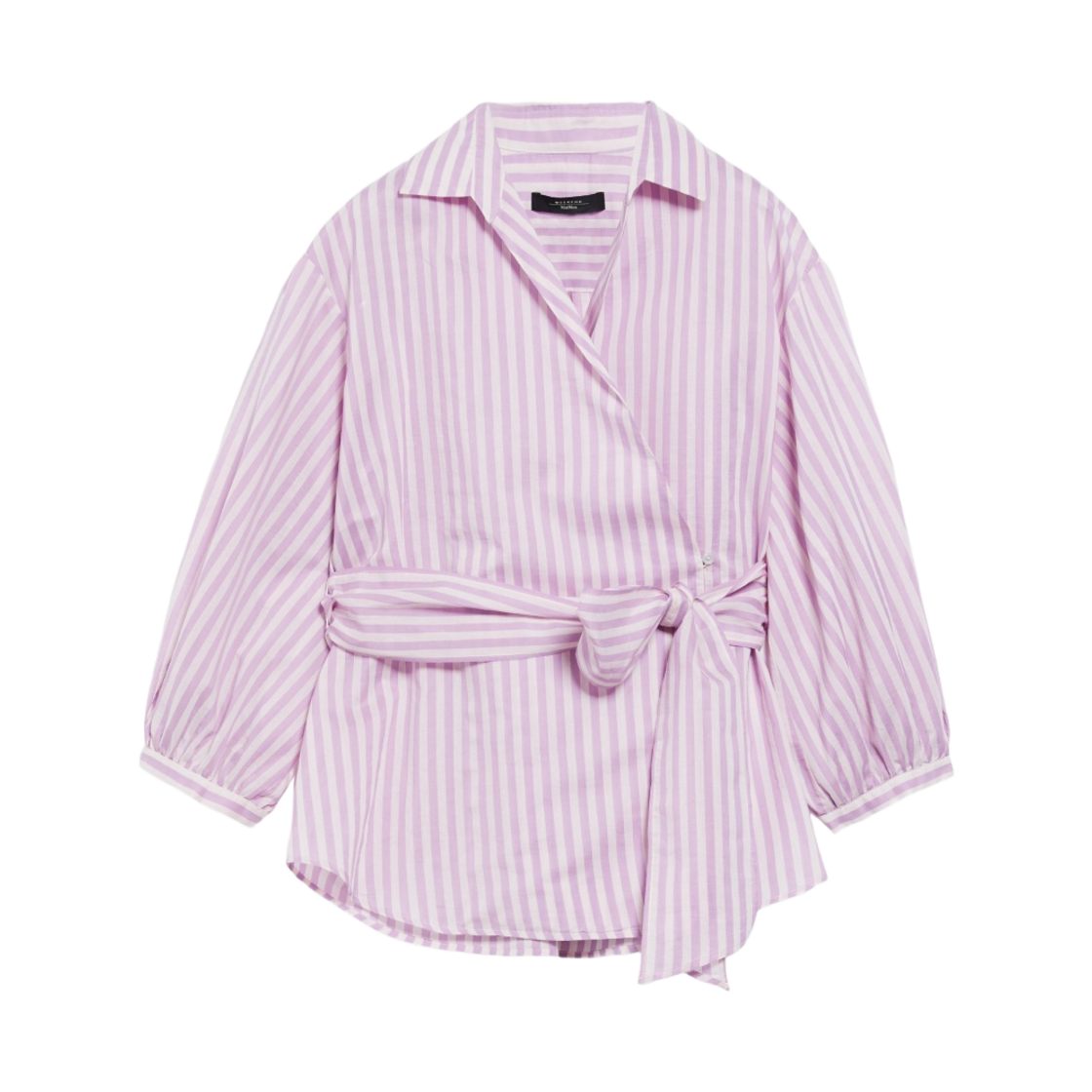 (W) 위켄드 막스마라 실버 코튼 셔츠 라일락((W) Weekend Max Mara Silver Cotton Shirt Lilac) - 1