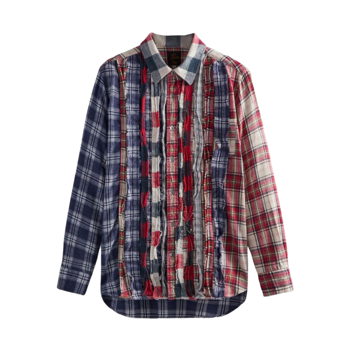 니들스 x 키스 리본 컷 플란넬 셔츠 멀티