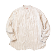 Kapital 5 oz. Magpie Denim Stand Shirt Kinari
