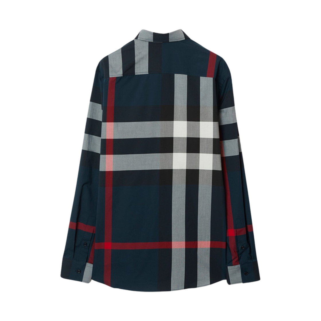 버버리 체크 코튼 셔츠 네이비(Burberry Check Cotton Shirt Navy) - 2