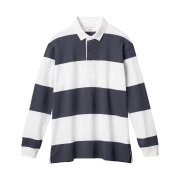 Uniqlo x JW Anderson Oversized Rugger Stripe Polo Shirt Navy - KR