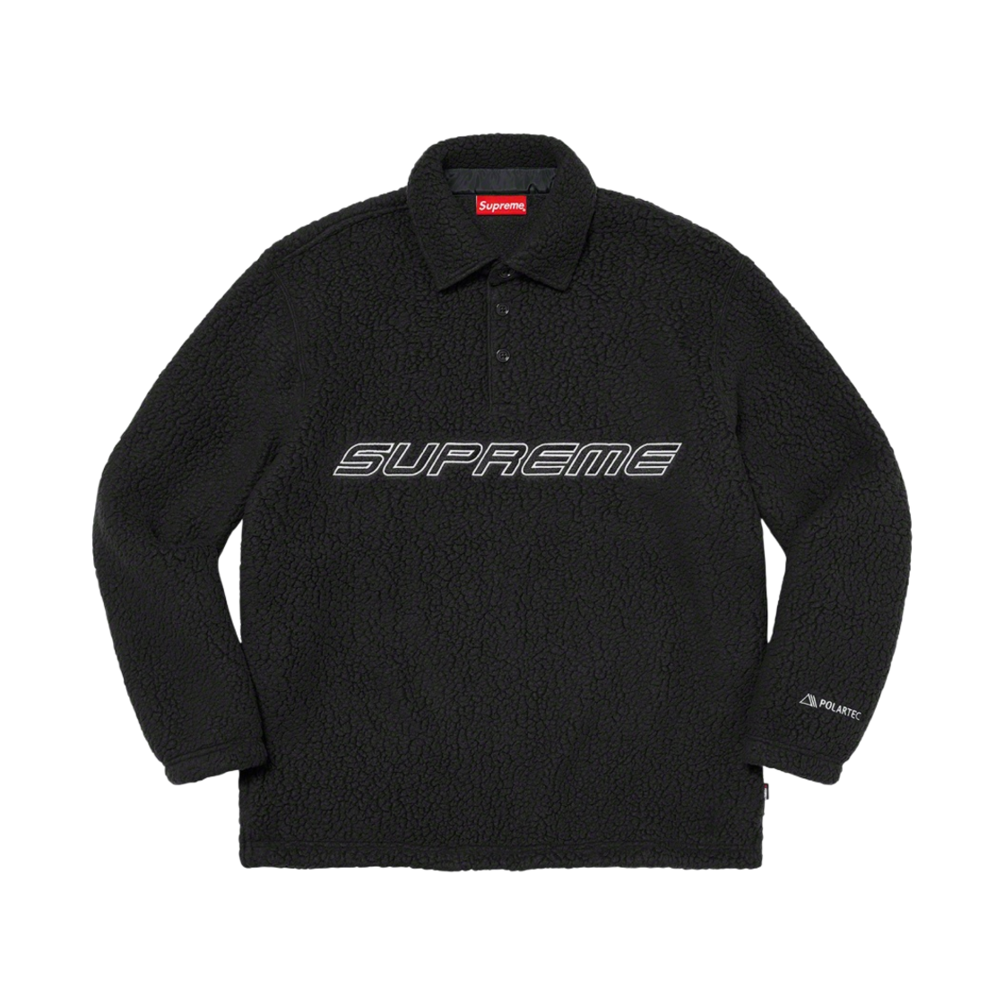 슈프림 폴라텍 롱슬리브 폴로 블랙 - 22FW(Supreme Polartec L/S Polo Black - 22FW) - 1