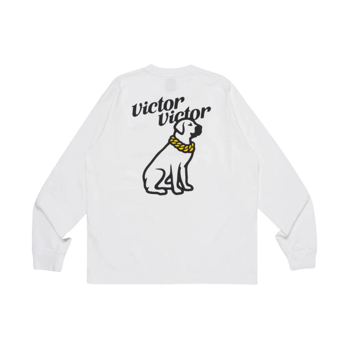 빅터 빅터 롱슬리브 티셔츠 화이트(Victor Victor L/S T-Shirt White)