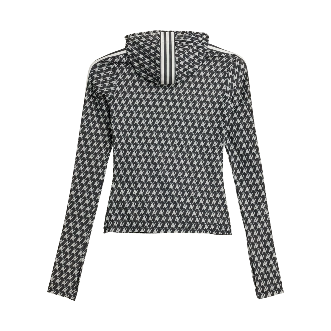 (W) 아디다스 x 아바바브 메쉬 올오버 프린트 탑 블랙 - KR 사이즈((W) Adidas x Avavav Mesh Allover Print Top Black - KR Sizing) - 2