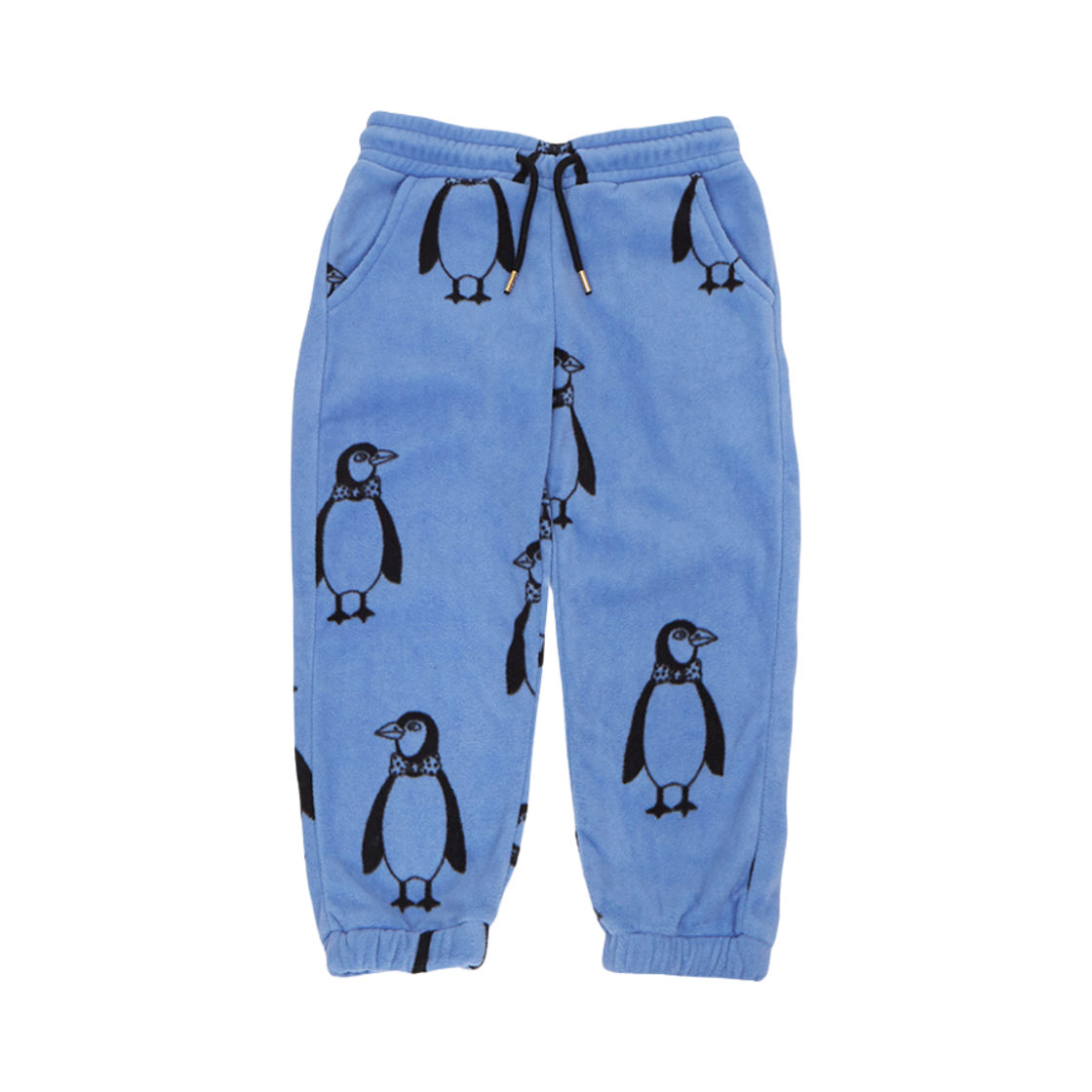 (키즈) 미니 로디니 플리스 스웨트팬츠 블루((Kids) Mini Rodini Fleece Sweatpants Blue)