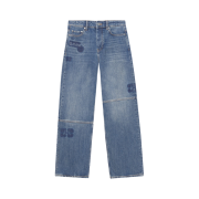 (W) Ganni Patch Izey Jeans Tint Wash