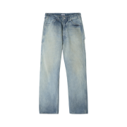 Auralee Selvedge Faded Heavy Denim Painter Pants Faded Indigo - 24AW