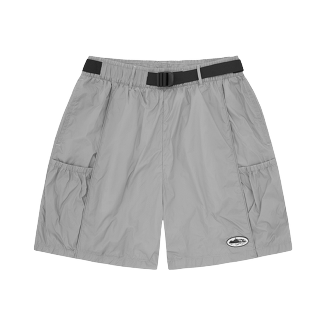 코르테이즈 알카트라즈 나일론 패치 쇼츠 그레이(Corteiz Alcatraz Nylon Patch Shorts Grey)